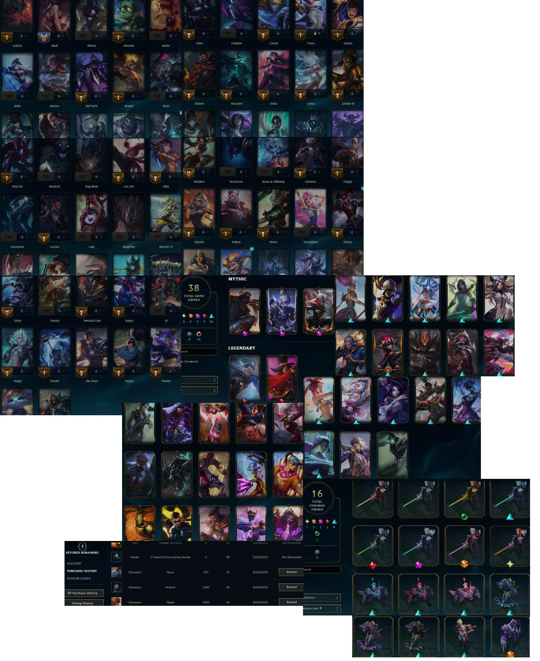 TR Region🌐Grandmaster 540LP 64%WR🏆GM Rewards✓ (72Champs 38Skins)✅Lifetime Ownership Guarantee - Never Taken Back